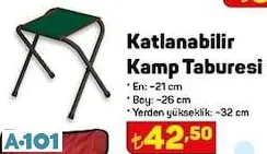 KATLANABİLİR KAMP TABURESİ